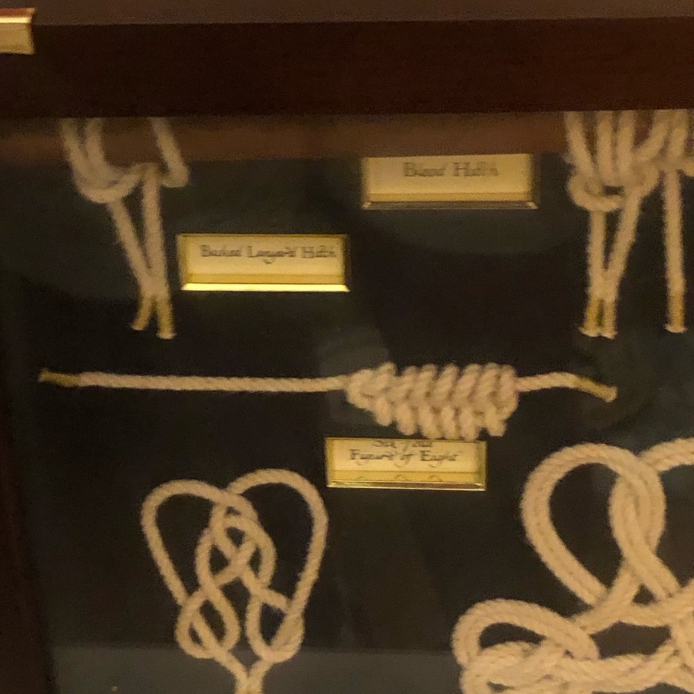 “Authentic Models” Nautical Rope Knot Framed Wall Art #1 Shadow Box Display - Picture 4 of 5
